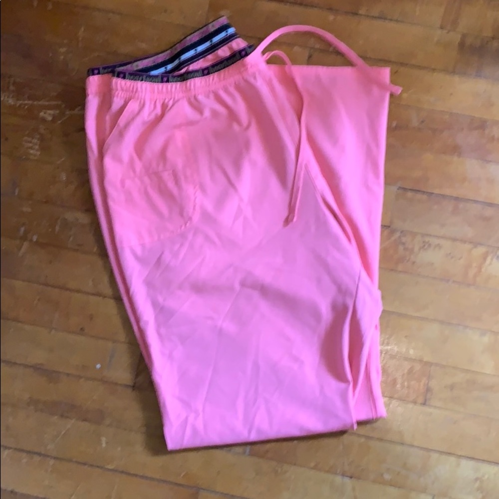 Heart Soul hot pink scrub pants
